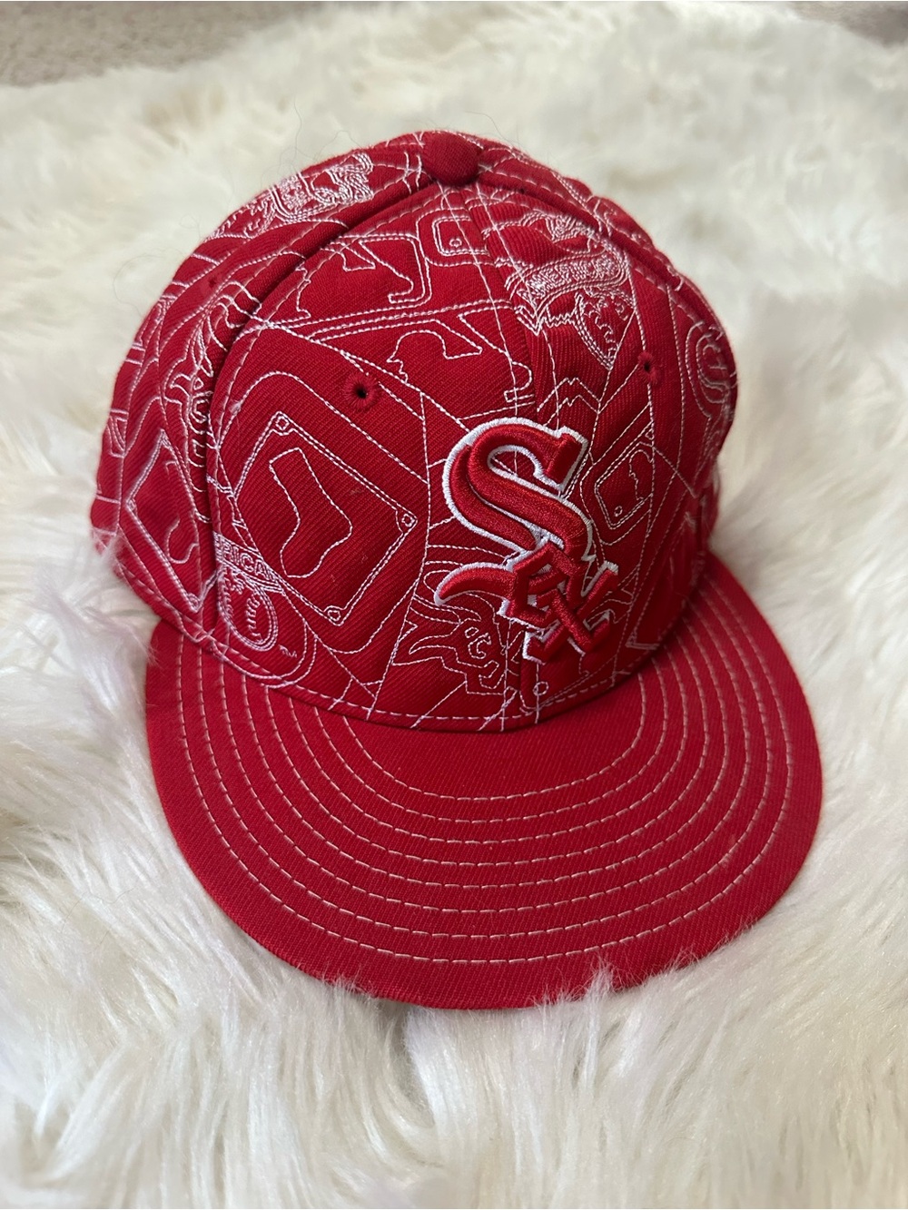 New Era White Sox 7 1/4 hat